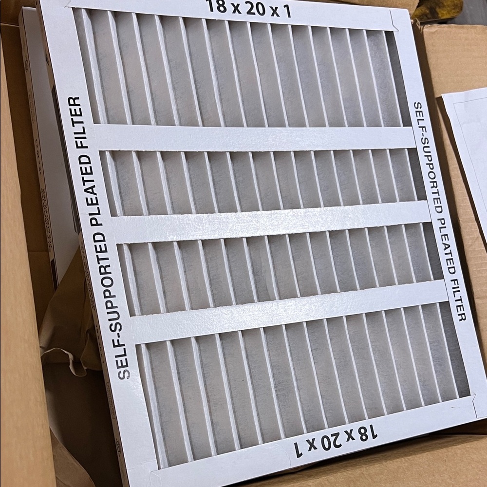 2 pack brand new Self-Supported Pleated Air Filter 18x20x1